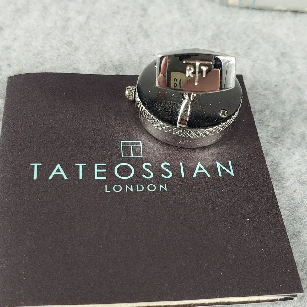Tateossian London Mechanical‎ Cufflinks Sterling Silver Watch Movement Steampunk